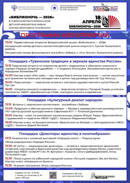 Библионочь программа